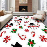 Jolly Snowman Frosty Winter Wonderland Holiday Festive(White)