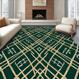 Frosted Pine Needle Interlocking Plaid with Stylized Crystal Flakes(Green)