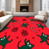 Light Playful Kitten Holiday Themed Area with Blinking Features(Red)