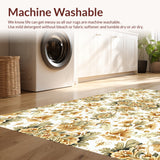 Vintage Floral Non Slip Entryway(Beige)