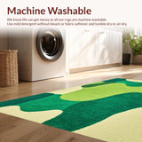 Modern Irregular Cat Print(Green)