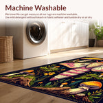 Ultra Soft Area Rug, Non Slip, Stain Resistant, Washable Area Rugs for Living Room, Bedroom, Witchy Farmhouse Fantasy(Purple) - ODIKA