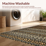 Faux Leopard Print(Brown)