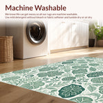 Ultra Soft Area Rug, Non Slip, Stain Resistant, Washable Area Rugs for Living Room, Bedroom, vintage insect pattern(Ivory) - ODIKA