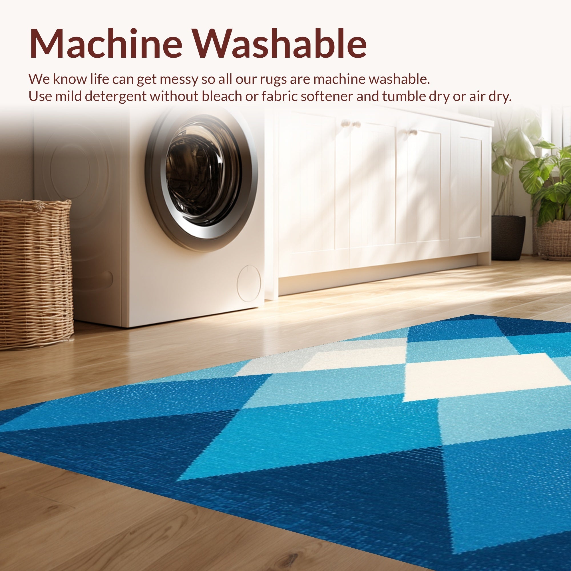 Ultra Soft Area Rug, Non Slip, Stain Resistant, Washable Area Rugs for Living Room, Bedroom, boys bedroom space rug(Blue) - ODIKA