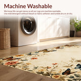 Modern Vintage Non Slip Throw(Beige)
