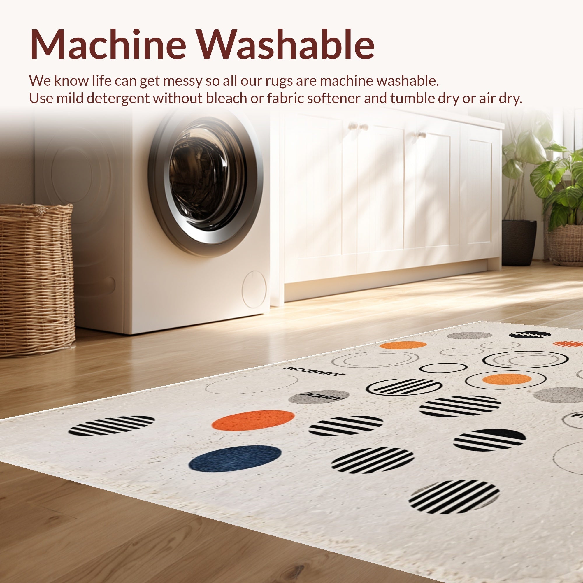 Ultra Soft Area Rug, Non Slip, Stain Resistant, Washable Area Rugs for Living Room, Bedroom, vinyl record bath mat(Beige) - ODIKA