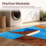 Abstract Modern Non Slip(Blue)