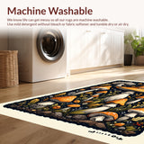 Witchy Black Kitchen Runner(Orange)