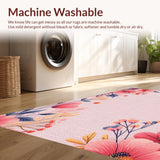Boho Floral Non Slip Playroom(Pink)