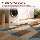 Modern Geometric Non Slip(Beige)