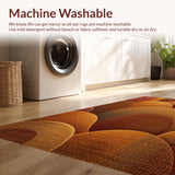 Modern Wavy Circles Design(Brown)