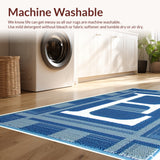 Marble Swirl Abstract Wool(Blue)