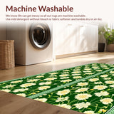 Boho Floral Low Pile(Green)