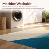 Ultra Soft Area Rug, Non Slip, Stain Resistant, Washable Area Rugs for Living Room, Bedroom, Viscose Fabric Plush(Beige) - ODIKA
