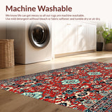 Boho Floral Non Slip(Red)