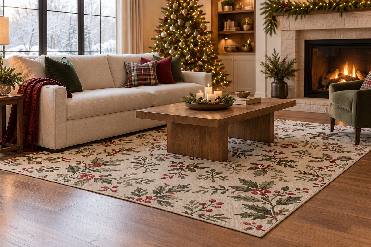 Christmas Holiday Rugs: Festive Styling Ideas | ODIKA