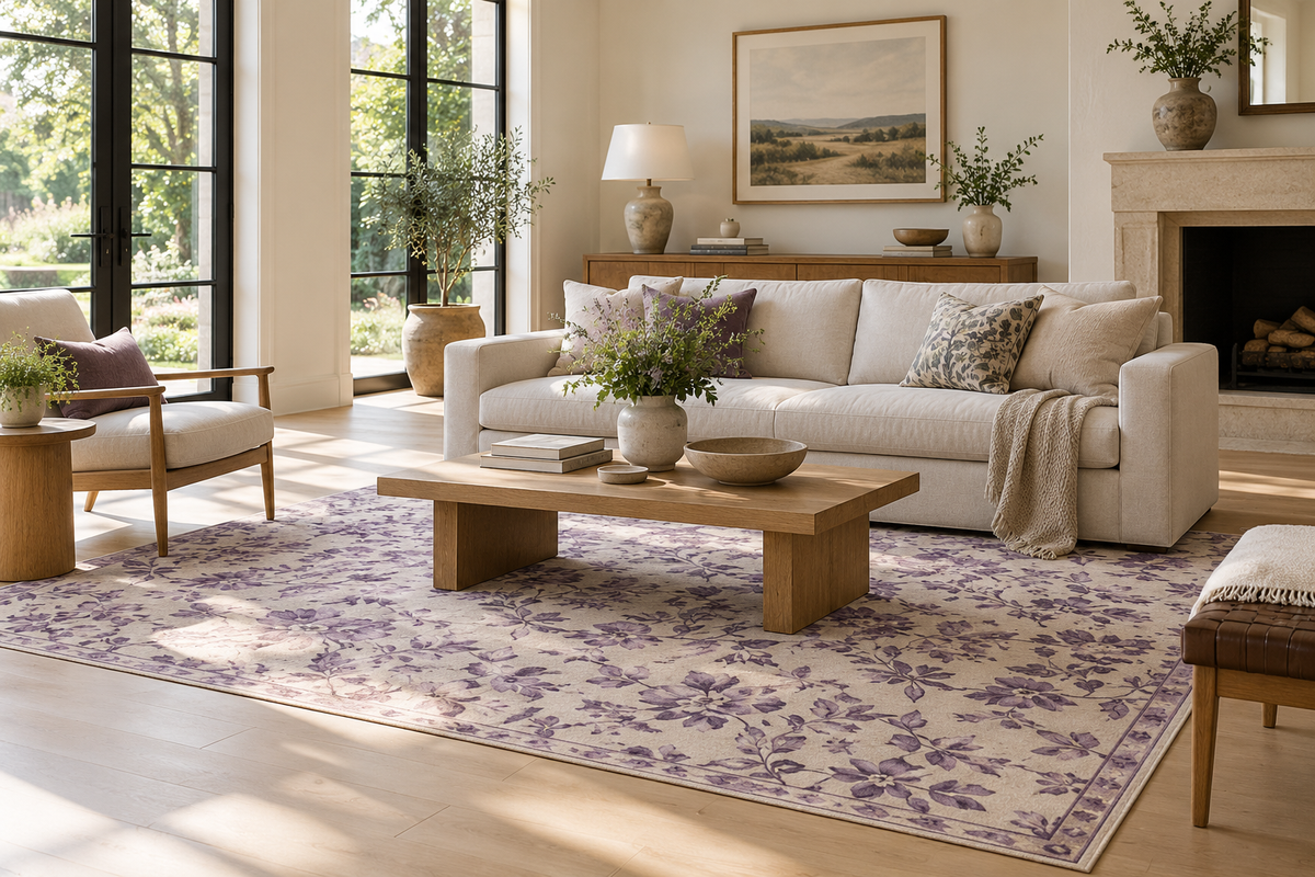 Purple Flower Rugs: Color and Styling Guide | ODIKA