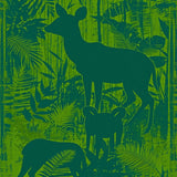 Ultra Soft Area Rug, Non Slip, Stain Resistant, Washable Area Rugs for Living Room, Bedroom, Abstract Jungle Animal(Green)