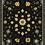 Ultra Soft Area Rug, Non Slip, Stain Resistant, Washable Area Rugs for Living Room, Bedroom, Vintage Celestial Moth(Black) - ODIKA
