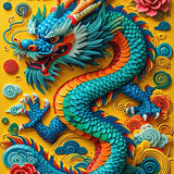 Ultra Soft Area Rug, Non Slip, Stain Resistant, Washable Area Rugs for Living Room, Bedroom, Fantasy Dragon Castle(Yellow) - ODIKA