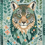 Ultra Soft Area Rug, Non Slip, Stain Resistant, Washable Area Rugs for Living Room, Bedroom, Colorful Jungle Animal Nursery Play Rug 6x9 Soft Non-Slip(Gray)