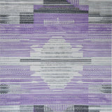 Ultra Soft Area Rug, Non Slip, Stain Resistant, Washable Area Rugs for Living Room, Bedroom, Transitional Grey Lavender Nursery Non-Shedding Rug(Purple)