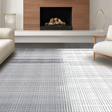 Ultra Soft Area Rug, Non Slip, Stain Resistant, Washable Area Rugs for Living Room, Bedroom, Luxurious Silver-Toned Design Elements(Gray)