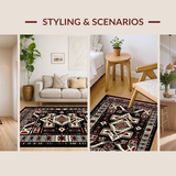 Vibrant Tribal Influence with Contrast(Red)
