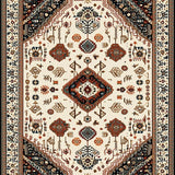 Ultra Soft Area Rug, Non Slip, Stain Resistant, Washable Area Rugs for Living Room, Bedroom, Boho Non-Shedding Living Room Rug(White)