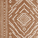 Ultra Soft Area Rug, Non Slip, Stain Resistant, Washable Area Rugs for Living Room, Bedroom, Western Aztec Non-Slip Living Room Rug(Brown)