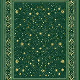 Ultra Soft Area Rug, Non Slip, Stain Resistant, Washable Area Rugs for Living Room, Bedroom, Zodiac Design Dorm Room Thin Washable Area Rug(Green)