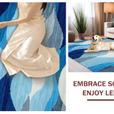 Refined Fluid Brushstroke Arrangement(Blue)