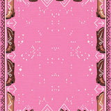 Ultra Soft Area Rug, Non Slip, Stain Resistant, Washable Area Rugs for Living Room, Bedroom, Cowgirl Themed Kitchen Decor Door Mat(Pink)