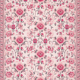 Ultra Soft Area Rug, Non Slip, Stain Resistant, Washable Area Rugs for Living Room, Bedroom, Vintage Floral Soft Non-Slip Rug(Pink)
