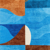 Ultra Soft Area Rug, Non Slip, Stain Resistant, Washable Area Rugs for Living Room, Bedroom, Abstract Modern Soft Non-Slip Living Room(Blue)