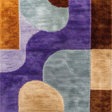 Ultra Soft Area Rug, Non Slip, Stain Resistant, Washable Area Rugs for Living Room, Bedroom, Neutral Abstract Low Pile(Brown)