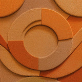 Ultra Soft Area Rug, Non Slip, Stain Resistant, Washable Area Rugs for Living Room, Bedroom, Modern Wavy Circles Soft Living Room(Orange)