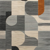 Ultra Soft Area Rug, Non Slip, Stain Resistant, Washable Area Rugs for Living Room, Bedroom, Vintage Abstract Boho(Gray)