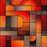 Ultra Soft Area Rug, Non Slip, Stain Resistant, Washable Area Rugs for Living Room, Bedroom, Abstract Geometric Indoor(Red)