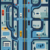 Ultra Soft Area Rug, Non Slip, Stain Resistant, Washable Area Rugs for Living Room, Bedroom, City Map Race Track(Blue)