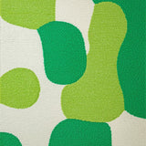Ultra Soft Area Rug, Non Slip, Stain Resistant, Washable Area Rugs for Living Room, Bedroom, Kids Cat Print Irregular(Green)
