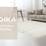 Ultra Soft Area Rug, Non Slip, Stain Resistant, Washable Area Rugs for Living Room, Bedroom, Trendy Neutral Toned Wavy Composition(Beige)