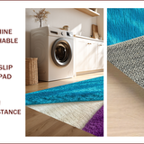 Ultra Soft Area Rug, Non Slip, Stain Resistant, Washable Area Rugs for Living Room, Bedroom, Fluffy Pastel Blue Girls Nursery Rug(Blue)