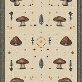Ultra Soft Area Rug, Non Slip, Stain Resistant, Washable Area Rugs for Living Room, Bedroom, witchy boho vintage(Beige)