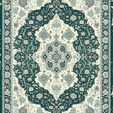 Ultra Soft Area Rug, Non Slip, Stain Resistant, Washable Area Rugs for Living Room, Bedroom, Oriental Distressed Living Room Rug(Green)