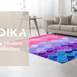 Ultra Soft Area Rug, Non Slip, Stain Resistant, Washable Area Rugs for Living Room, Bedroom, Charming Underwater Fantasy Decor(Pink)