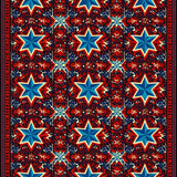 Ultra Soft Area Rug, Non Slip, Stain Resistant, Washable Area Rugs for Living Room, Bedroom, Texas Flag Pentagram Shag(Red)