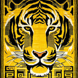Ultra Soft Area Rug, Non Slip, Stain Resistant, Washable Area Rugs for Living Room, Bedroom, Stylish Tiger Print Non-Slip Rug(Blue)