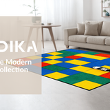 Ultra Soft Area Rug, Non Slip, Stain Resistant, Washable Area Rugs for Living Room, Bedroom, Youthful Engaging Play Space Decor(Yellow)